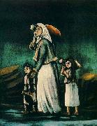 A Peasant Woman with Children Going to Fetch Water
